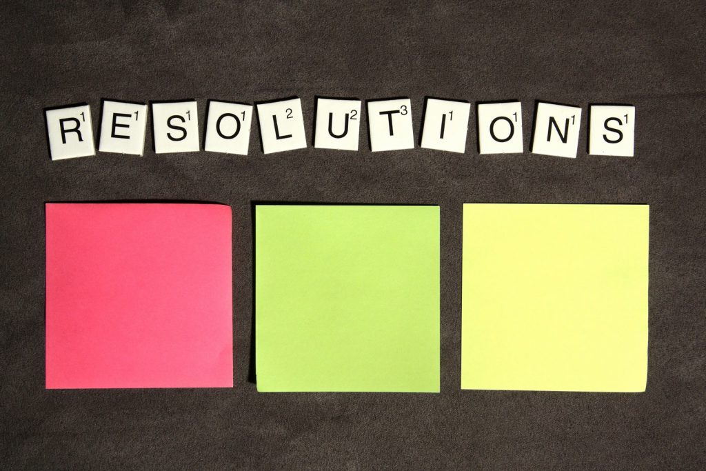 Empty resolutions stickers